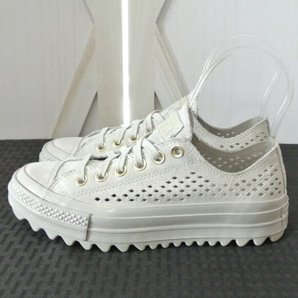 Converse Chuck Taylor® All Star® Lift Ripple Perforated Ox Sneakers - Picture 3 of 14